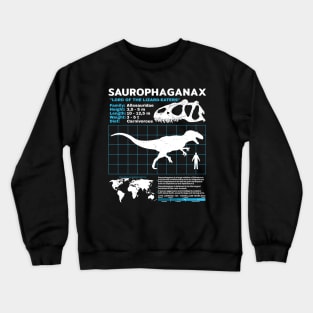 Saurophaganax Fact Sheet Crewneck Sweatshirt